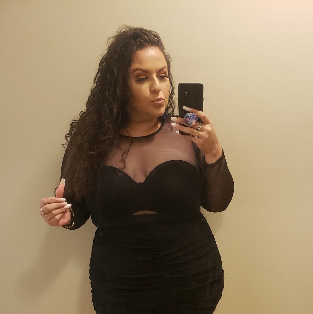 NWT Torrid Blk Mesh Long Sleeve Under It All Crop